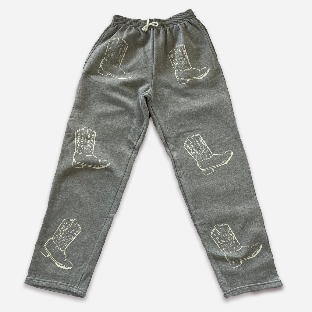 Cowboy Boot Pants (Grey)